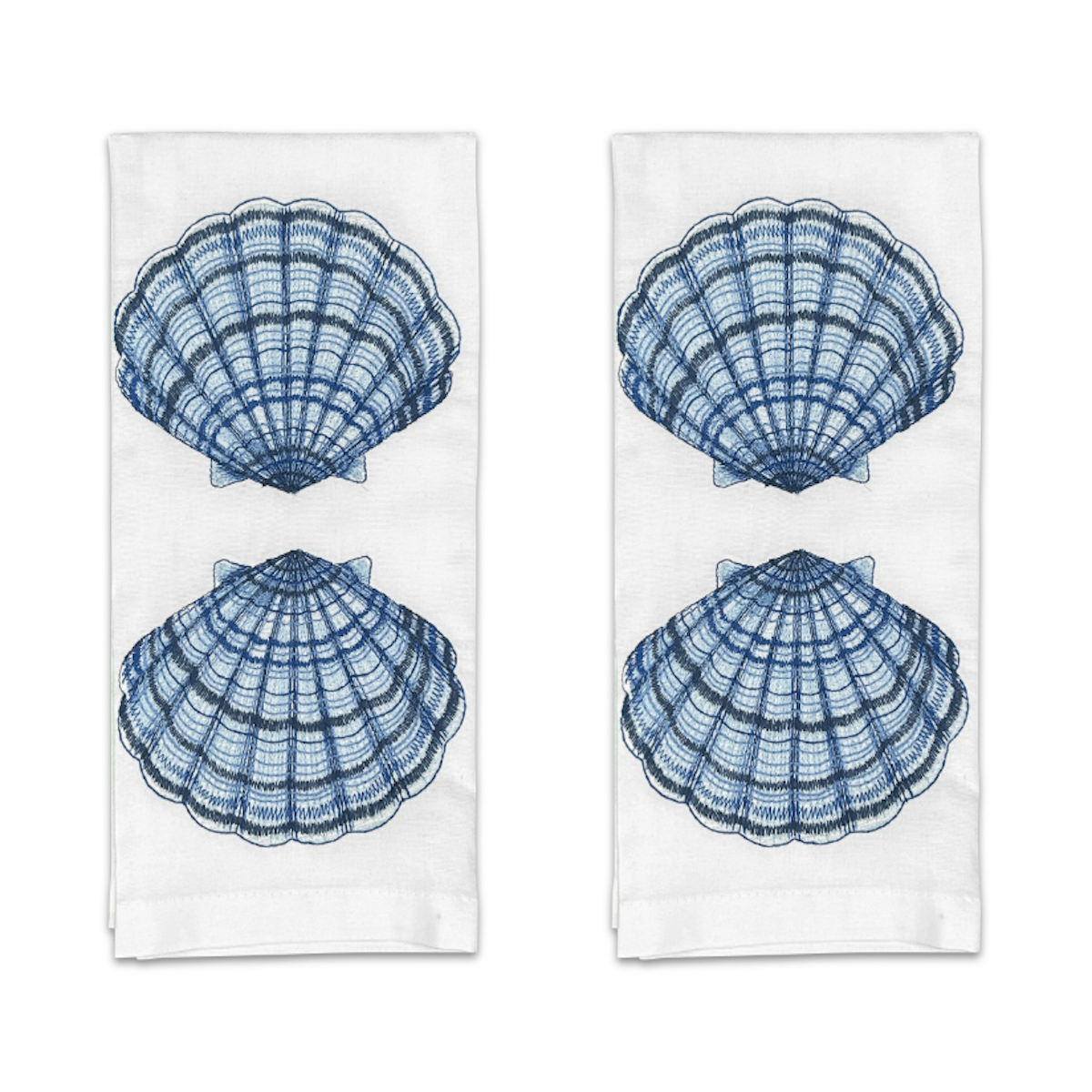 Shells Tea Towel Pair
