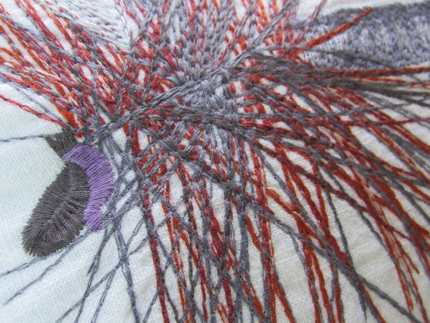 Adams Fly Embroidered Pillow Cover