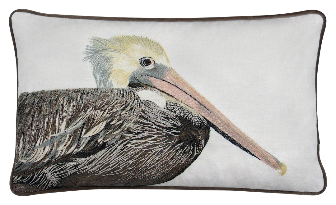 Margaritaville Pelican 2 Embroidered Pillow Cover