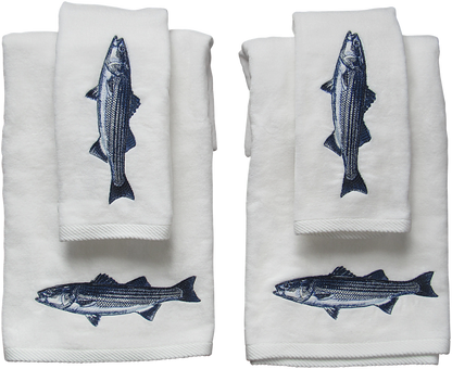 Striped Bass Guest Towel Set