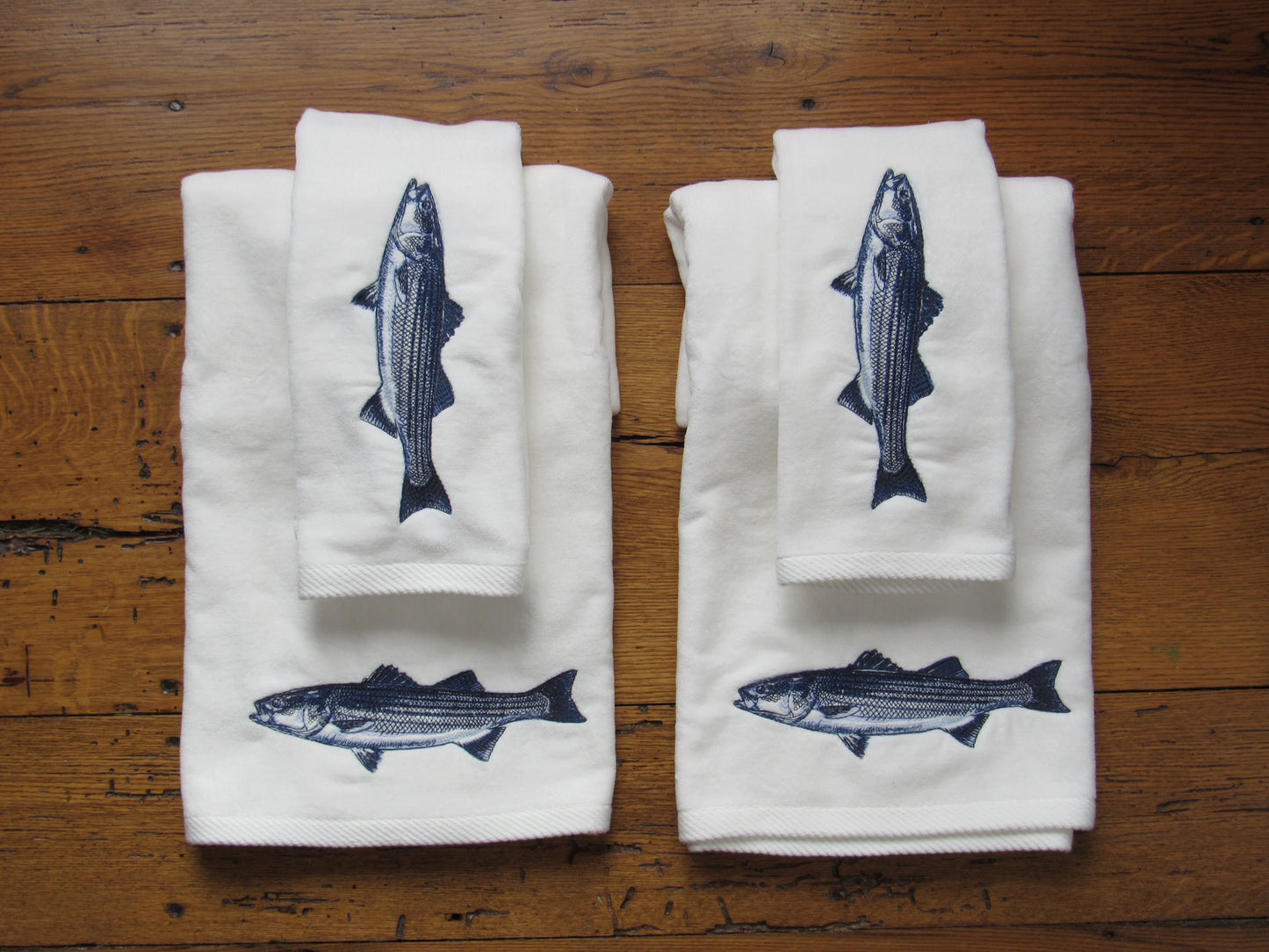 Striped Bass Guest Towel Set