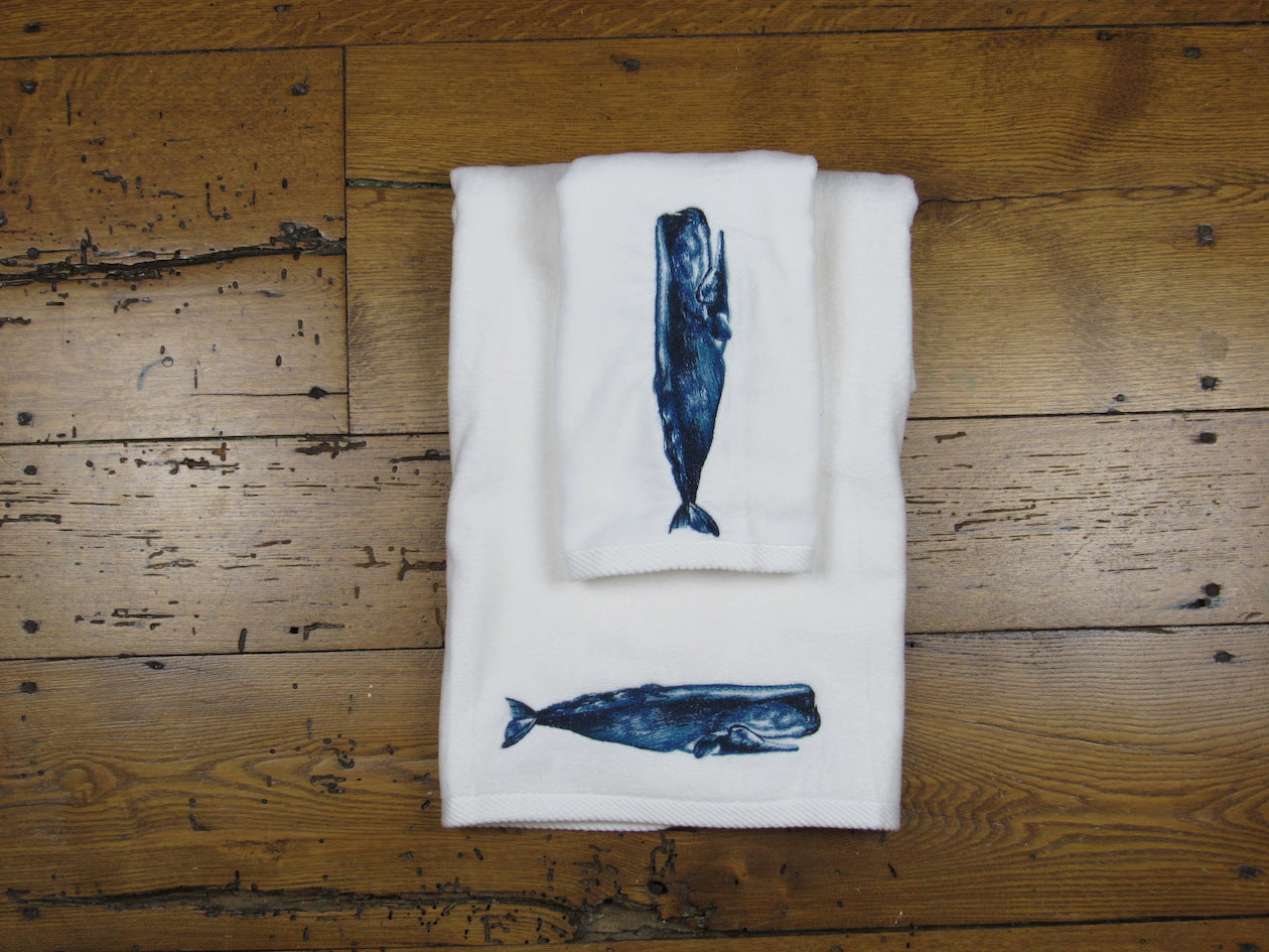 Whale Guest Towel Set