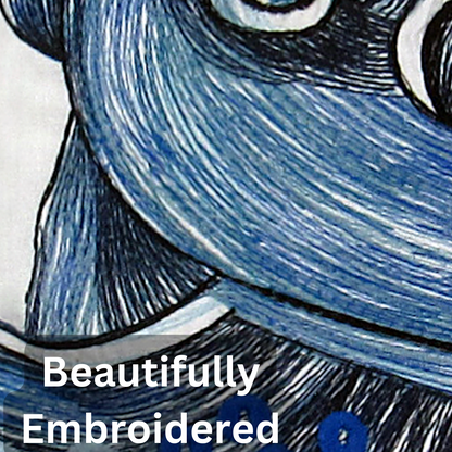 Octopus 3 Piece Embroidered Pillow Set - 18"