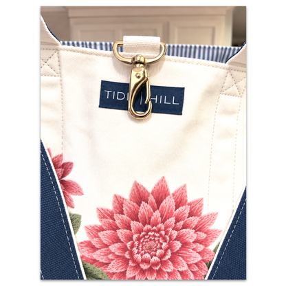 Dahlia Embroidered Tote Bag