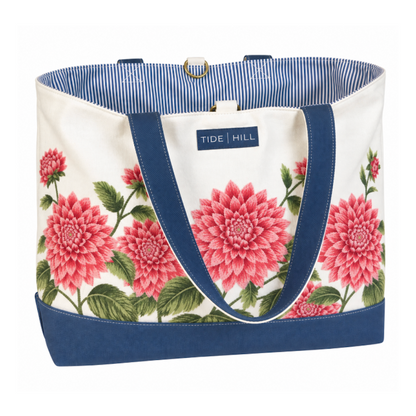 Dahlia Embroidered Tote Bag
