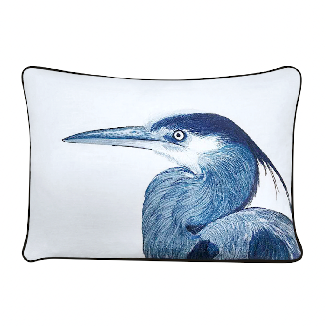 Heron Head Pillow Cover