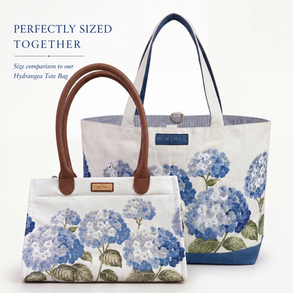 Hydrangea Embroidered Handbag