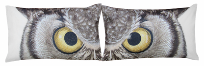 Great Horned Owl Pillow Cover Set