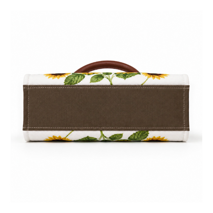 Sunflower Embroidered Handbag