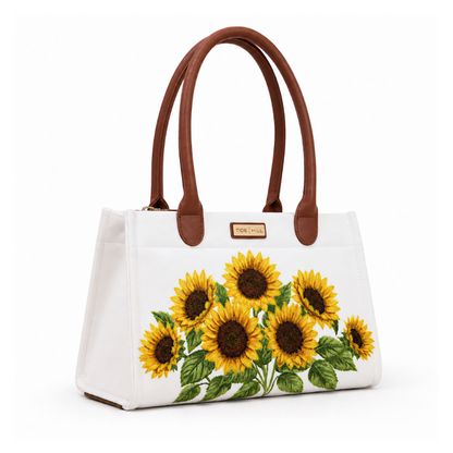Sunflower Embroidered Handbag