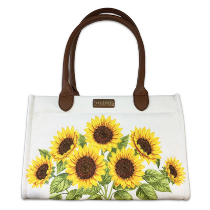 Sunflower Embroidered Handbag