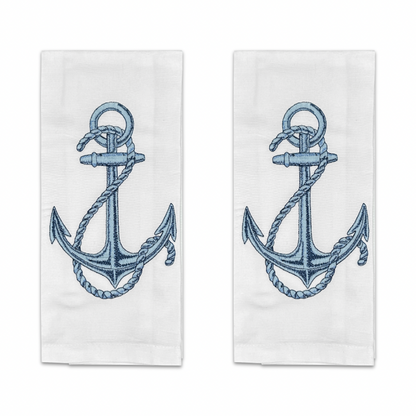Anchor Tea Towel Pair