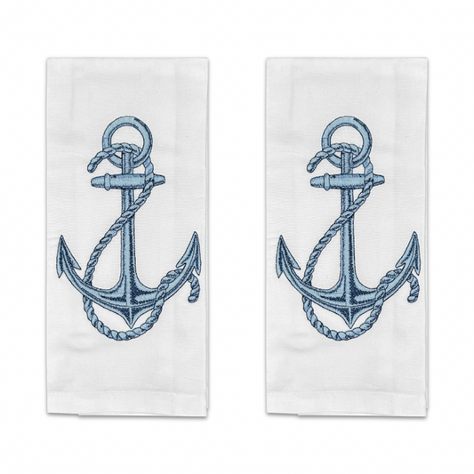 Anchor Tea Towel Pair