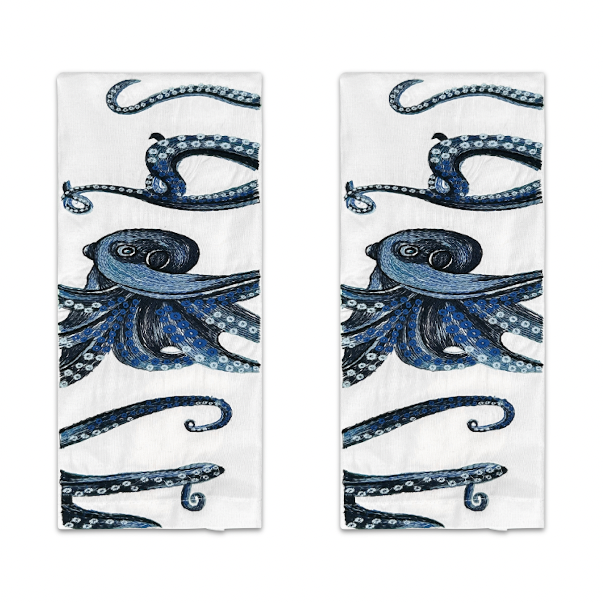 Octopus Tea Towel Pair