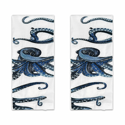 Octopus Tea Towel Pair
