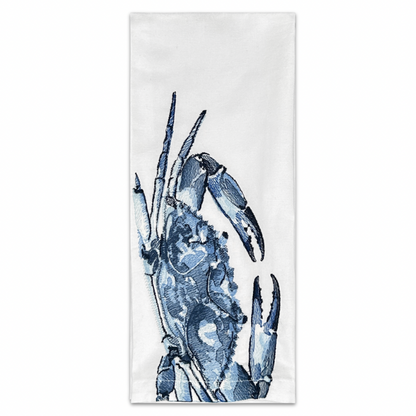 Blue Crab Tea Towel Pair