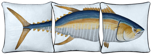 Tuna 3 Piece Embroidered Pillow Cover Set