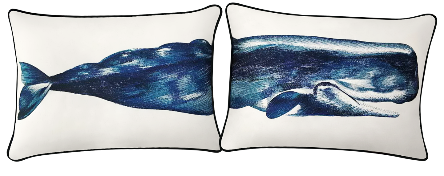 Whale Pillow Cover Set