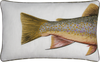 Brook Trout Embroidered Pillow Cover Set