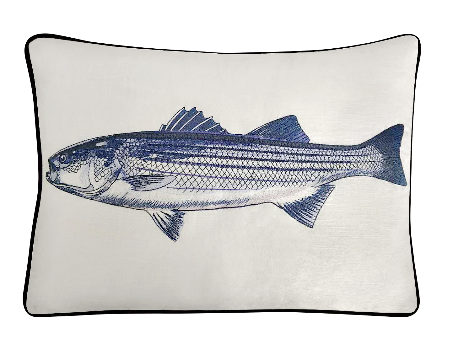 Striped Bass Pillow Cover