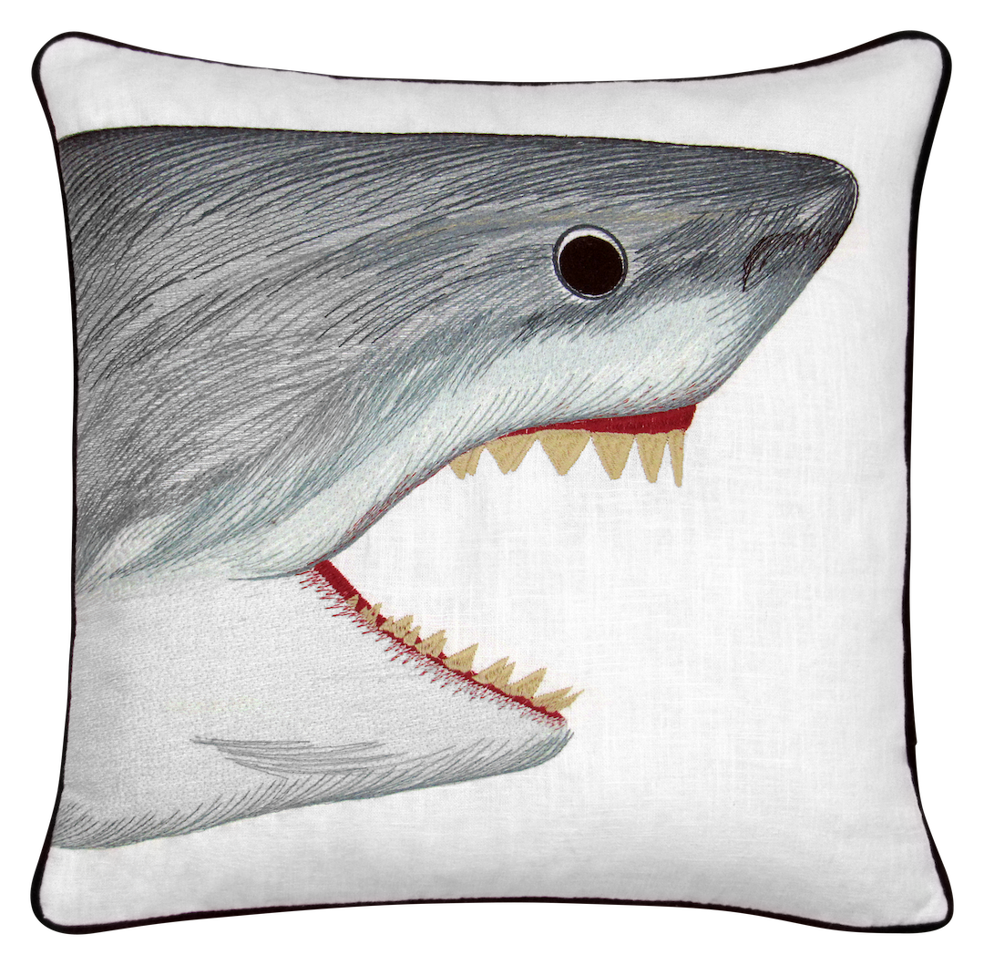 Margaritaville Great White Face Embroidered Cover
