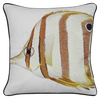 Margaritaville Butterfly Fish Embroidered Pillow Cover