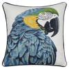 Margaritaville Blue Parrot Embroidered Pillow Cover
