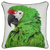 Margaritaville Green Parrot Embroidered Pillow Cover