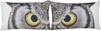 Great Horned Owl Pillow Cover Set
