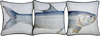 Tarpon &#39;Natural&#39; Embroidered Pillow Cover Set