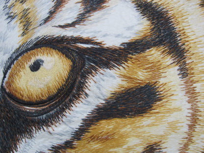 Bengal Tiger Embroidered Pillow Cover Set