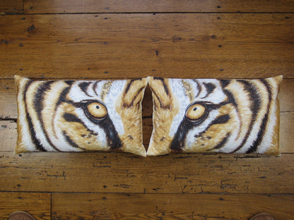 Bengal Tiger Embroidered Pillow Cover Set