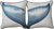 Whale Tail Embroidered Pillow Cover Set