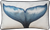 Whale Tail Embroidered Pillow Cover