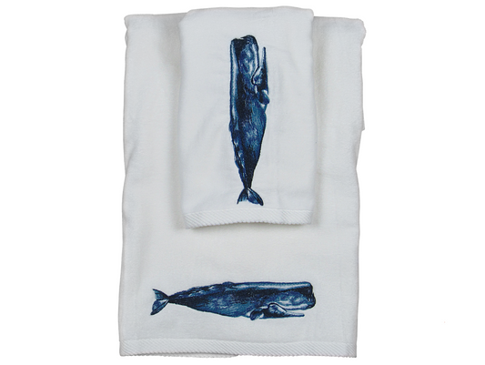 Whale Guest Towel Set