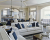 Blue Crab Embroidered Pillow Cover