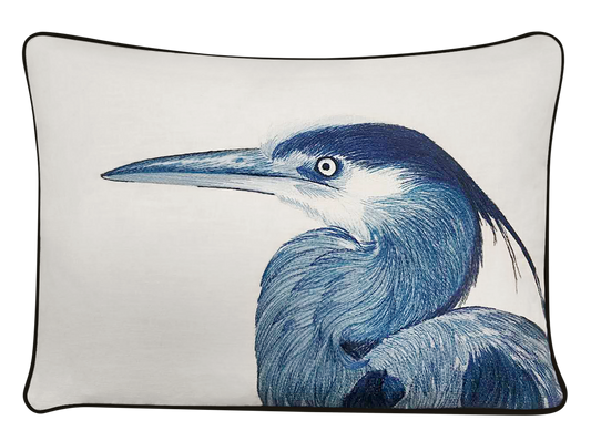 Heron Head Pillow Cover