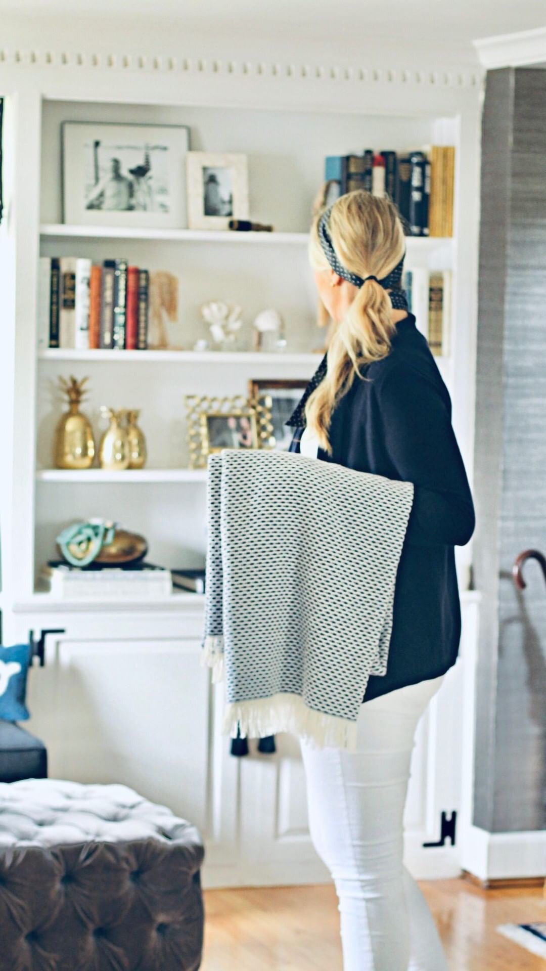 Heron Throw Blanket